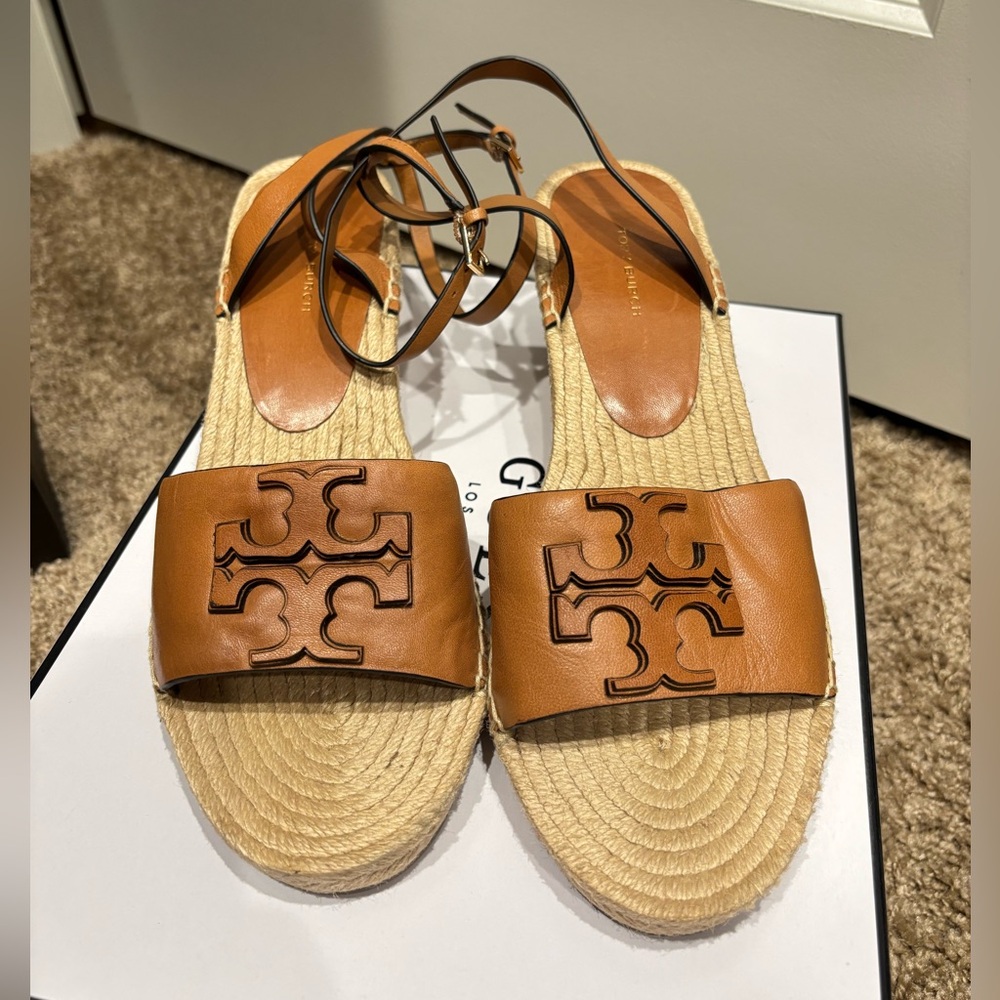 TORY BURCH INES ESPADRILLE WEDGE SANDAL